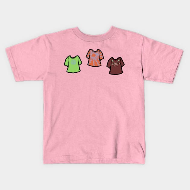 Hippie Tee Trio Kids T-Shirt by LochNestFarm